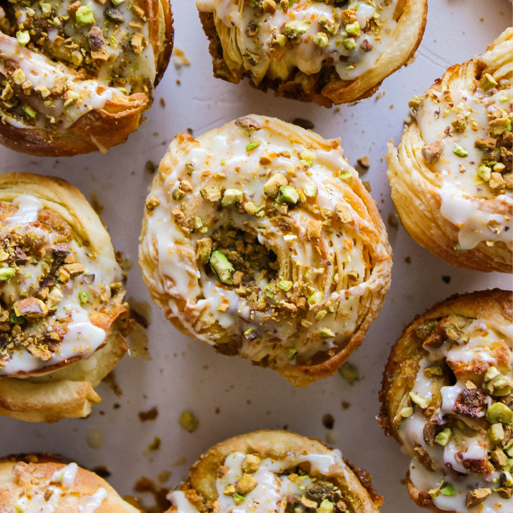 Pistachio Cruffin